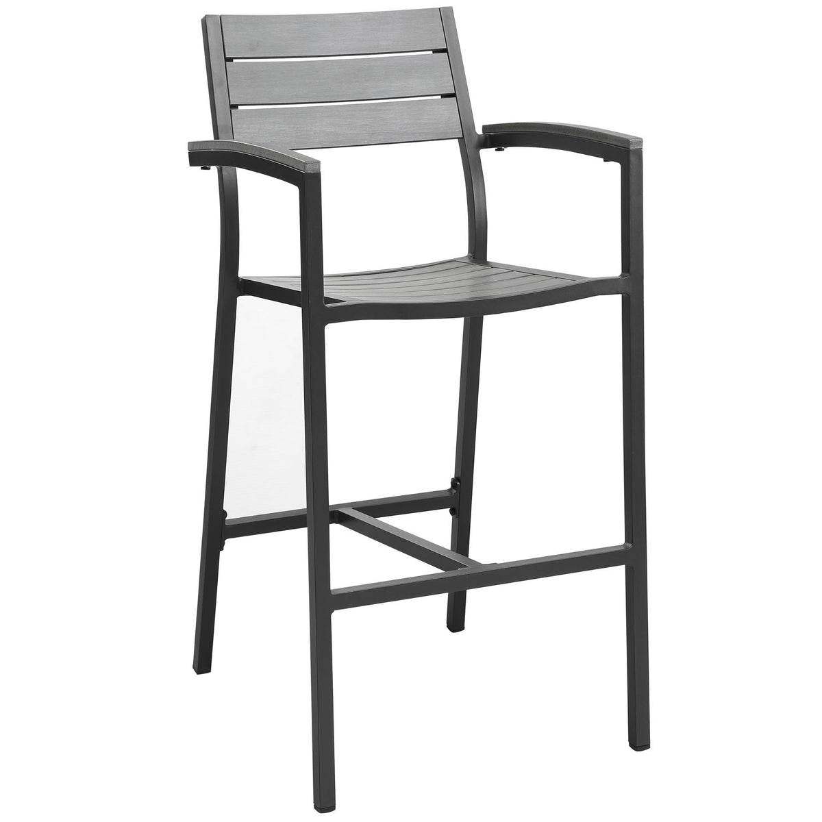 Maine 3 Piece 2 Bar Stool Outdoor Patio Dining Set - BUILDMYPLACE