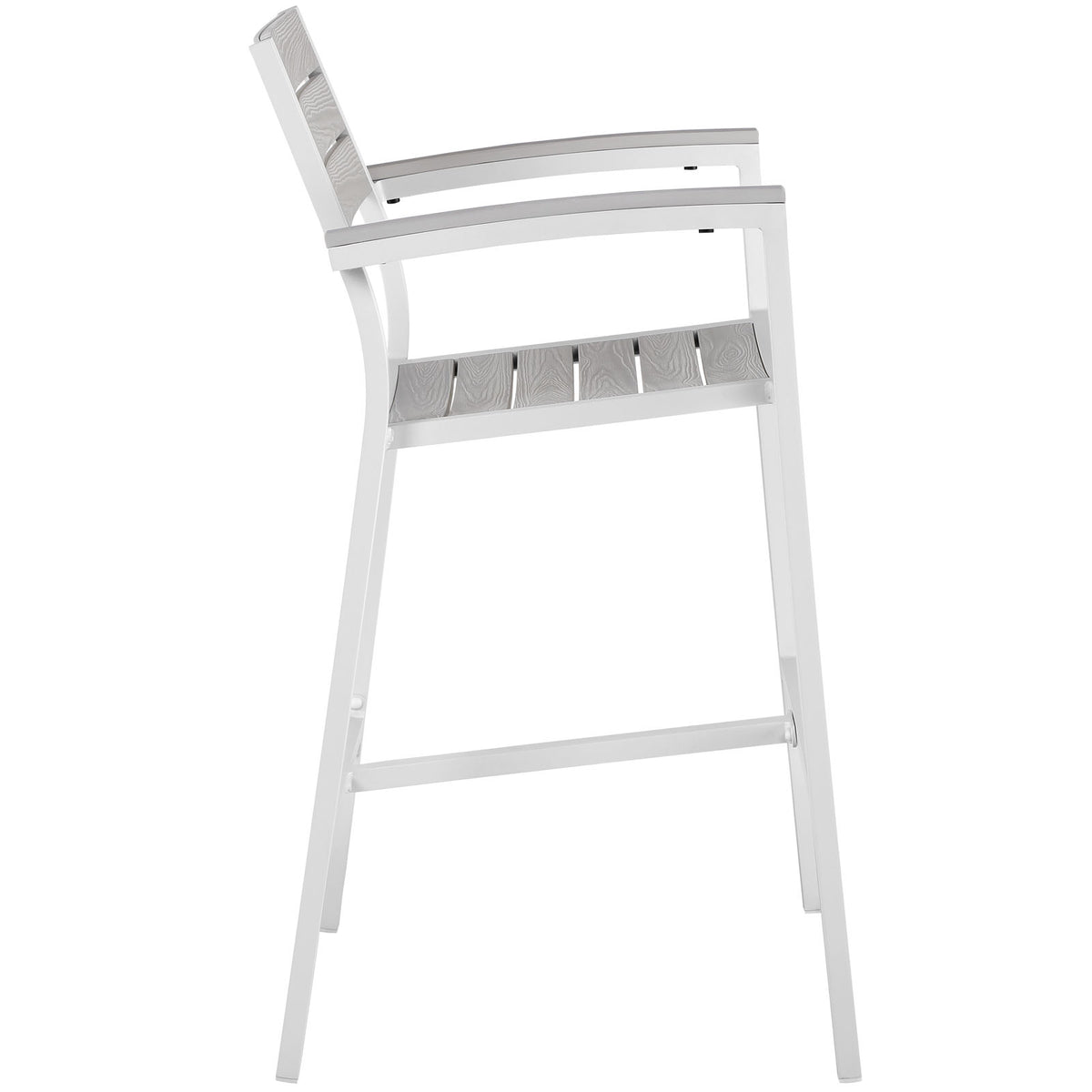Maine 3 Piece 2 Bar Stool Outdoor Patio Dining Set - BUILDMYPLACE