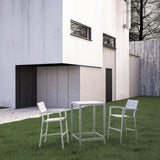 Maine 3 Piece 2 Bar Stool Outdoor Patio Dining Set - BUILDMYPLACE