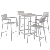 Maine 5 Piece Outdoor Patio Bar Set - BUILDMYPLACE