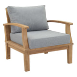 Marina 2 Piece Armchair Outdoor Patio Teak Set - BUILDMYPLACE