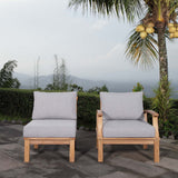 Marina Premium Grade A Teak Wood 2-Piece Outdoor Patio Furniture Set - BUILDMYPLACE
