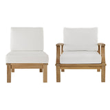 Marina Premium Grade A Teak Wood 2-Piece Outdoor Patio Furniture Set - BUILDMYPLACE