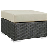 Sojourn Outdoor Patio Sunbrella Ottoman - BUILDMYPLACE