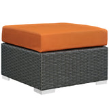 Sojourn Outdoor Patio Sunbrella Ottoman - BUILDMYPLACE