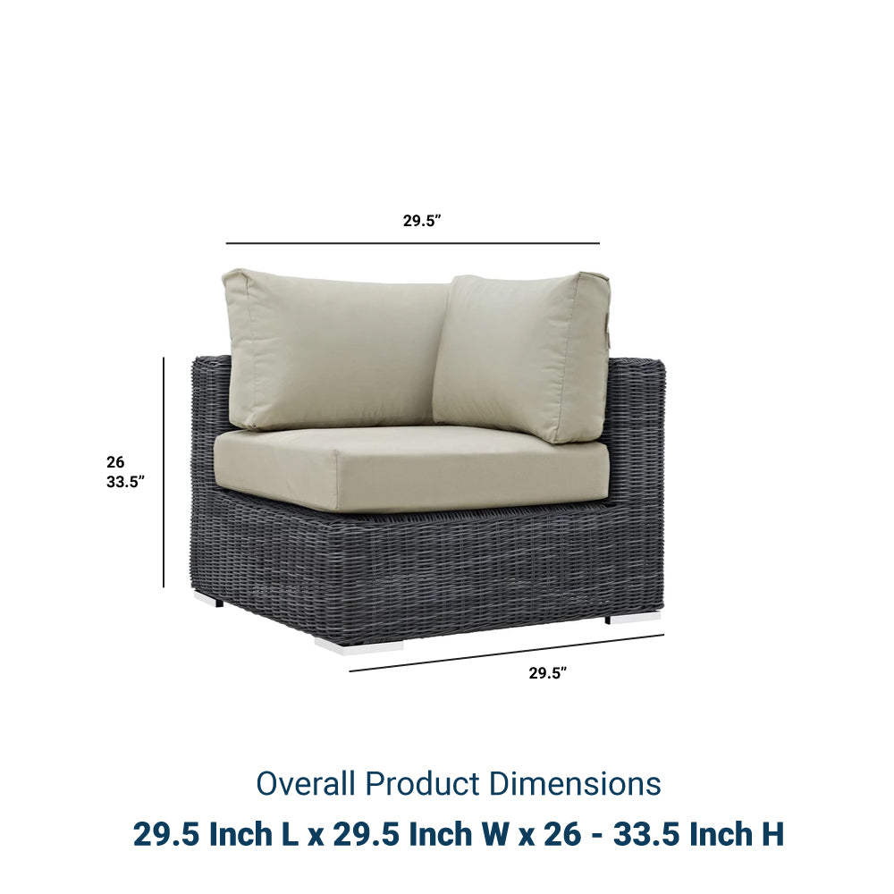 Summon Outdoor Patio Sunbrella Corner - BUILDMYPLACE