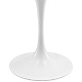 Lippa 48" Oval Wood Top Dining Table - Metal Tapered Base Dining Table - BUILDMYPLACE