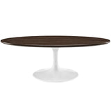 Lippa 48"Oval Top Coffee Table - Metal Tapered Base Dining Table