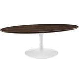 Lippa 48"Oval Top Coffee Table - Metal Tapered Base Dining Table