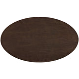 Lippa 48"Oval Top Coffee Table - Metal Tapered Base Dining Table