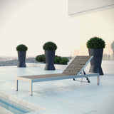 Shore Chaise Outdoor Patio Aluminum - BUILDMYPLACE