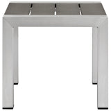 Shore Outdoor Patio Aluminum Side Table - BUILDMYPLACE