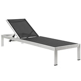 Shore Outdoor Patio Aluminum Mesh Chaise - BUILDMYPLACE