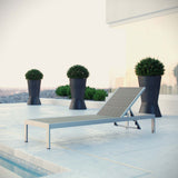 Shore Outdoor Patio Aluminum Rattan Chaise - BUILDMYPLACE