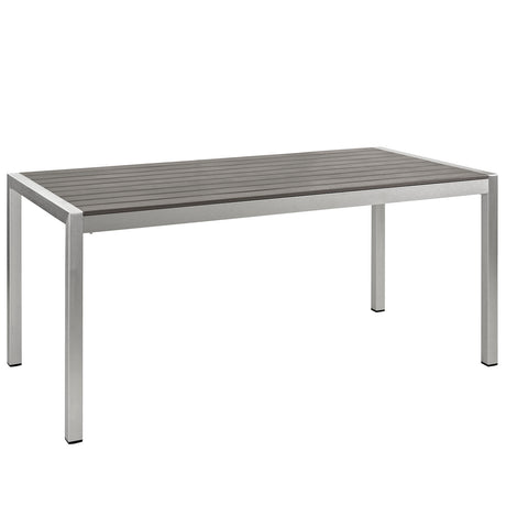Shore Outdoor Patio Aluminum Dining Table - BUILDMYPLACE