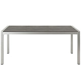 Shore Outdoor Patio Aluminum Dining Table - BUILDMYPLACE