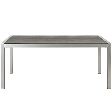 Shore Outdoor Patio Aluminum Dining Table - BUILDMYPLACE