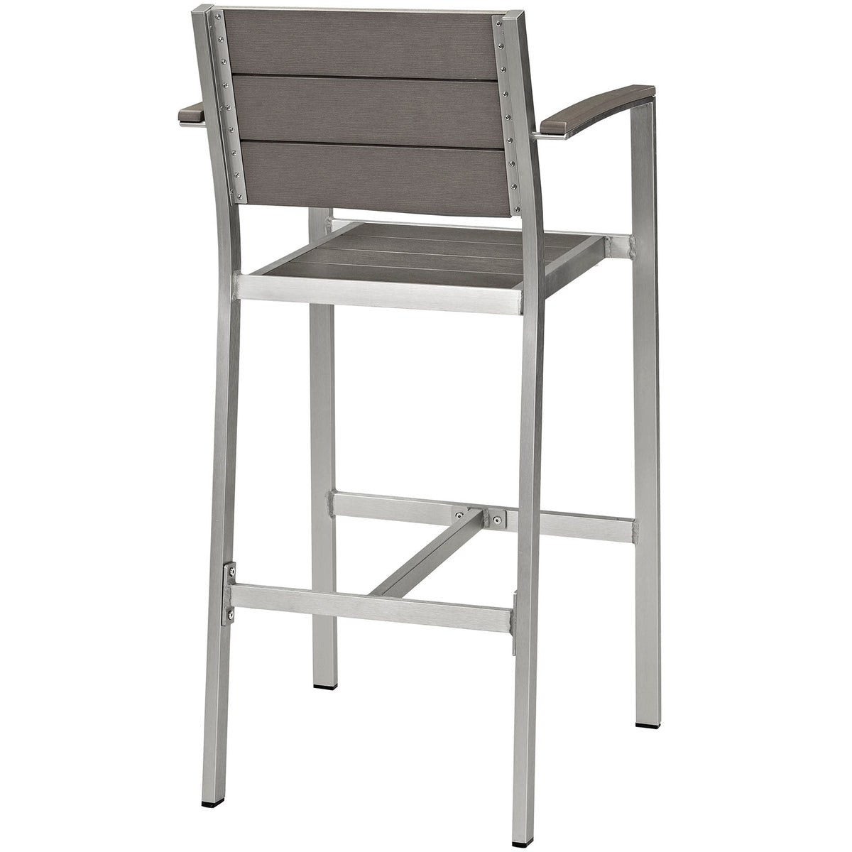 Shore Outdoor Patio Aluminum Bar Stool - BUILDMYPLACE