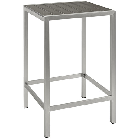 Shore Outdoor Patio Aluminum Bar Table - BUILDMYPLACE