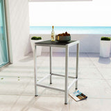 Shore Outdoor Patio Aluminum Bar Table - BUILDMYPLACE