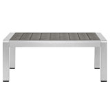 Shore Outdoor Patio Aluminum Coffee Table - BUILDMYPLACE