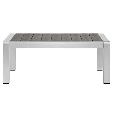 Shore Outdoor Patio Aluminum Coffee Table - BUILDMYPLACE
