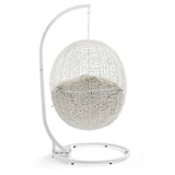 Egg Hammock Chair With Hanging Kits - Fastness Hanging Hide Outdoor Patio Swing Chair With Stand - BUILDMYPLACE