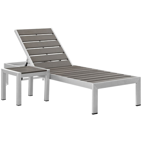 Shore 2 Piece Outdoor Patio Aluminum Set - BUILDMYPLACE