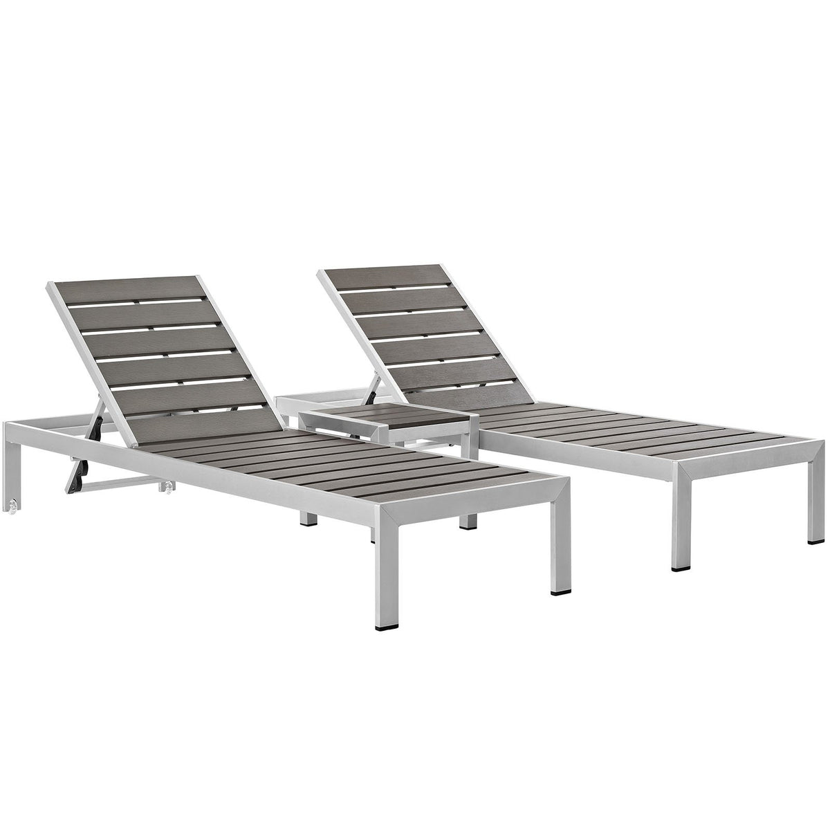 Shore 3 Piece Outdoor Patio Aluminum Set - BUILDMYPLACE