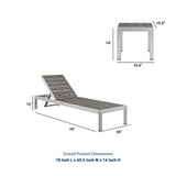 Shore 3 Piece Outdoor Patio Aluminum Set - BUILDMYPLACE
