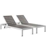 Shore Chaise Outdoor Patio Aluminum - BUILDMYPLACE