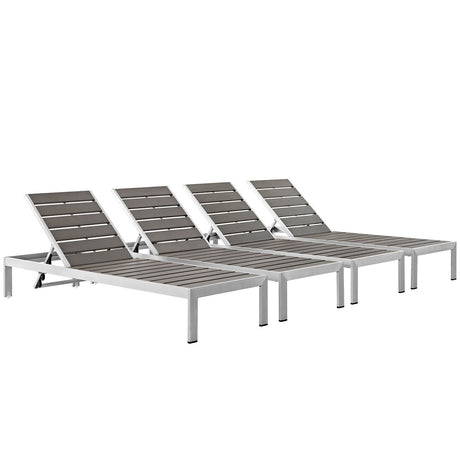 Shore Chaise Outdoor Patio Aluminum - BUILDMYPLACE