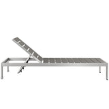 Shore Chaise Outdoor Patio Aluminum - BUILDMYPLACE