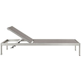 Shore 2 Piece Outdoor Patio Aluminum Set With Side Table - BUILDMYPLACE