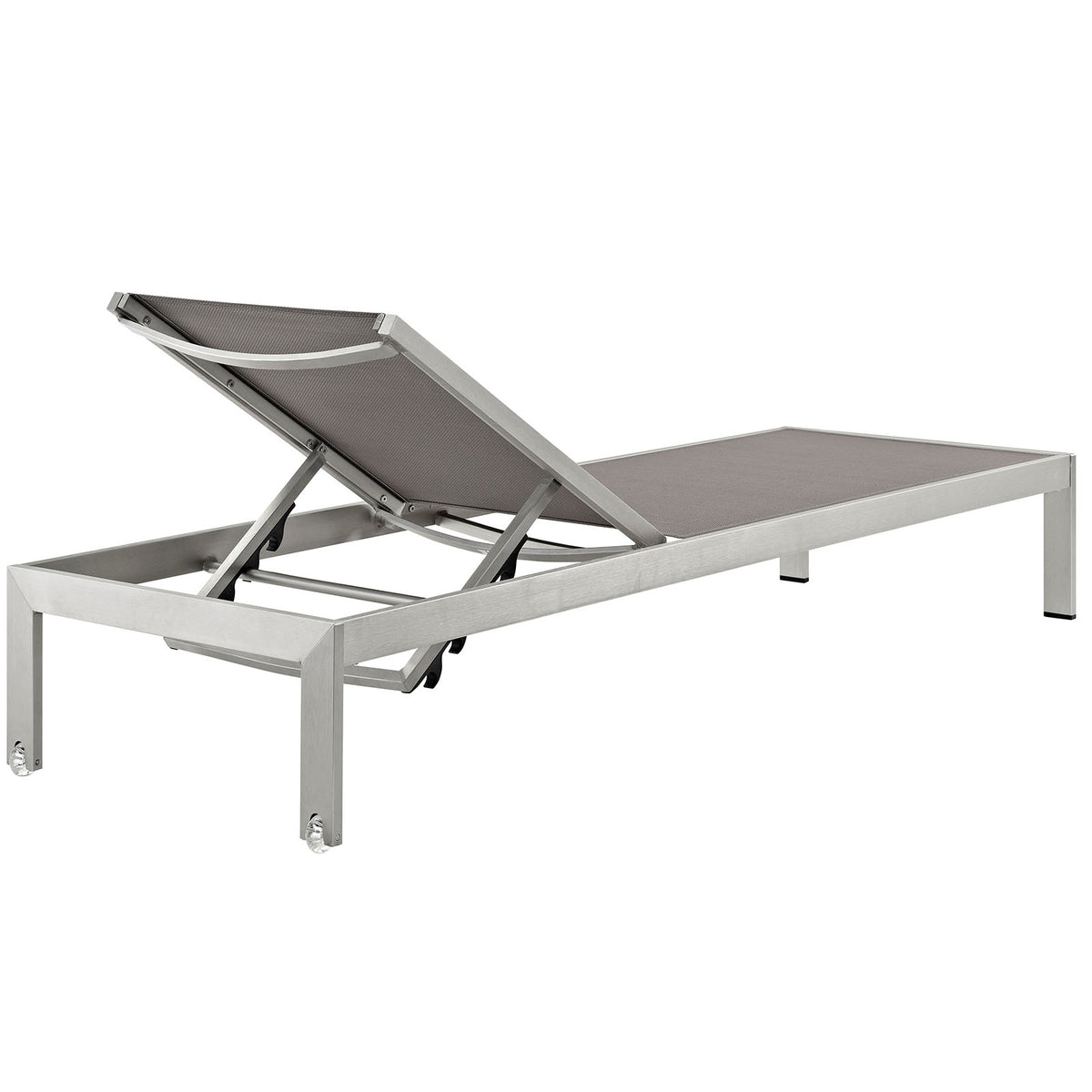 Shore 2 Piece Outdoor Patio Aluminum Set With Side Table - BUILDMYPLACE
