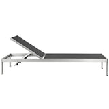 Shore Outdoor Patio Aluminum Mesh Chaise - BUILDMYPLACE