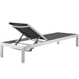 Shore Outdoor Patio Aluminum Mesh Chaise - BUILDMYPLACE