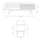 Modern Render 48" Entertainment Center Tv Stand - Storage Organizer For Living Room - BUILDMYPLACE