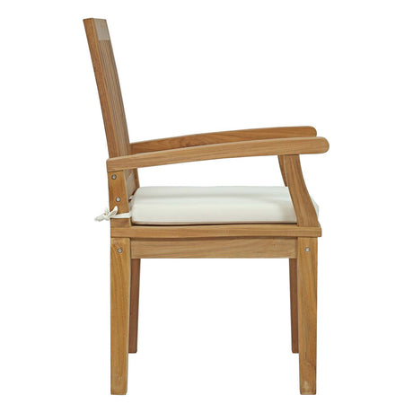 One Marina Outdoor Patio Teak Dining Chair - BUILDMYPLACE