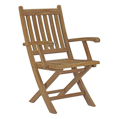 One Marina Outdoor Patio Teak Folding Chair - BUILDMYPLACE