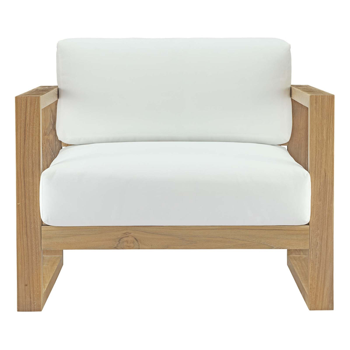 Upland Outdoor Patio Teak Armchair - BUILDMYPLACE