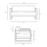 Upland Outdoor Patio Teak Sofa - BUILDMYPLACE