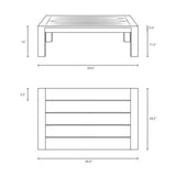 Upland Outdoor Patio Wood Coffee Table - BUILDMYPLACE