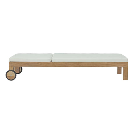 Upland Outdoor Patio Teak Chaise - BUILDMYPLACE