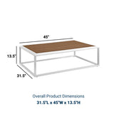 Stance Outdoor Patio Aluminum Coffee Table - BUILDMYPLACE