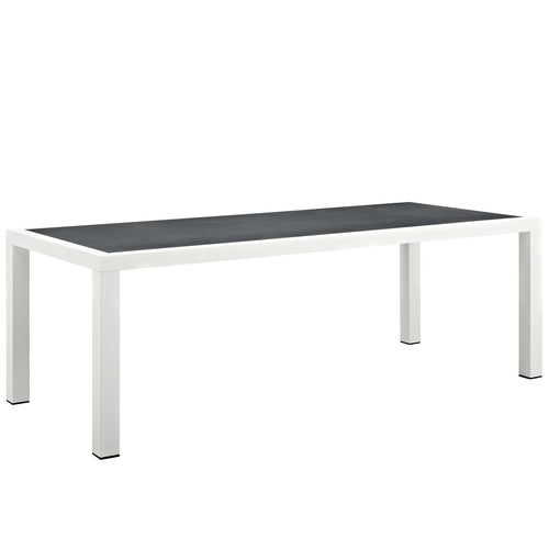 Stance 90.5 Inch Outdoor Patio Aluminum Dining Table