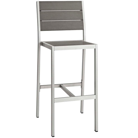 Shore 3 Piece  2 Seater Outdoor Patio Aluminum Outdoor Pub Set - BUILDMYPLACE