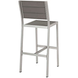 Shore 3 Piece  2 Seater Outdoor Patio Aluminum Outdoor Pub Set - BUILDMYPLACE