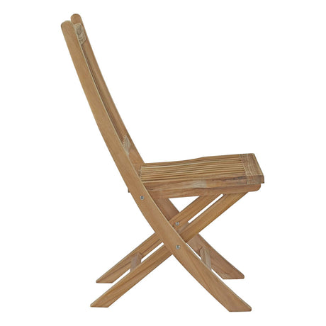 Marina Outdoor Patio Teak Outdoor Dining Set With One Dorset Table - BUILDMYPLACE