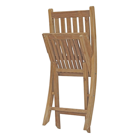 Marina Outdoor Patio Teak Outdoor Dining Set With One Dorset Table - BUILDMYPLACE